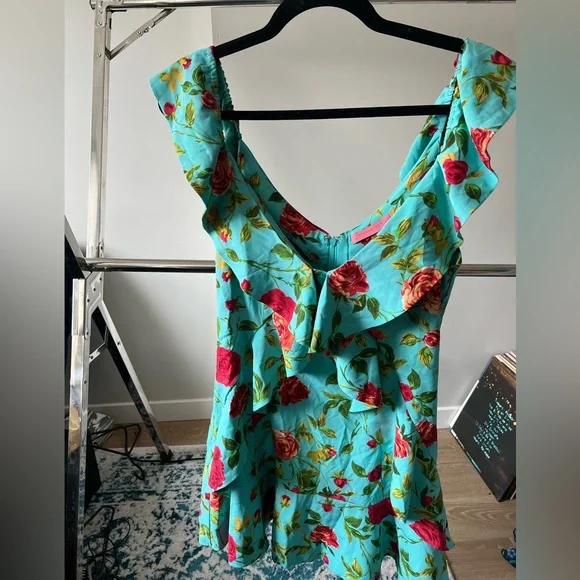 Signature 8 Floral Ruffle mini Dress - Picture 5 of 8